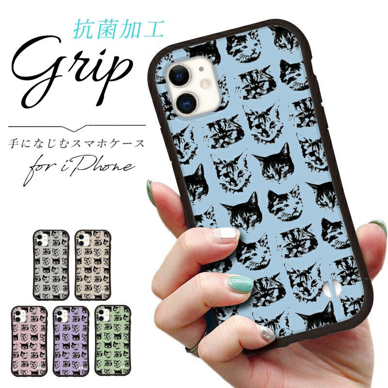 抗菌加工 日本製 グリップケース iphone 韓国 iPhone13 Pro mini 12 iPhone 11 pro XR X XS 8 7 se 第2世代 スマホケース アイフォン スマホカバー